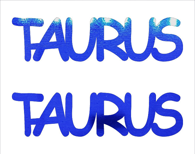 Custom-Buzz Word - TAURUS Blue Royal