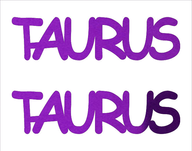 Custom-Buzz Word - TAURUS Purple