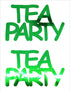 Custom-Buzz Word - TEA PARTY Green