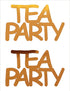 Custom-Buzz Word - TEA PARTY Orange