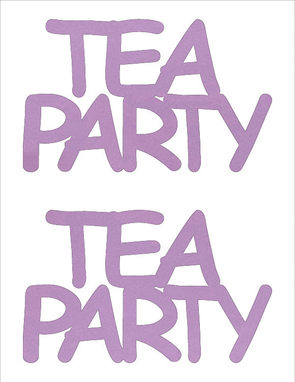 Custom-Buzz Word - TEA PARTY Pink