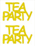 Custom-Buzz Word - TEA PARTY Yellow Paper