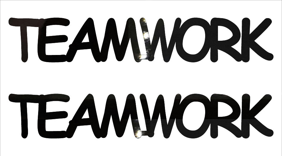 Custom-Buzz Word - TEAMWORK Black