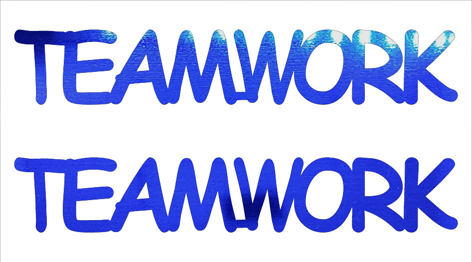 Custom-Buzz Word - TEAMWORK Blue Royal