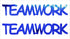 Custom-Buzz Word - TEAMWORK Blue Royal