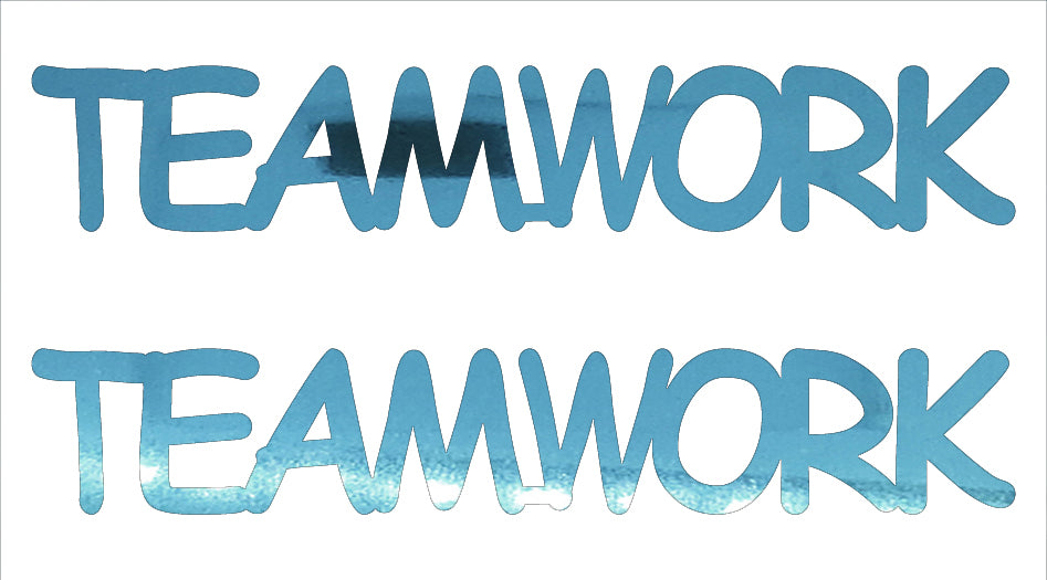 Custom-Buzz Word - TEAMWORK Blue Sky