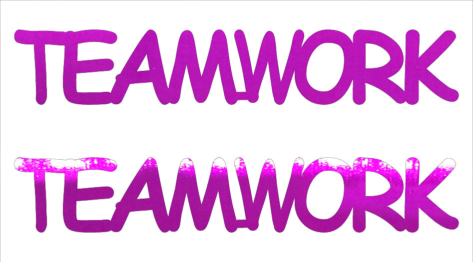 Custom-Buzz Word - TEAMWORK Fuchsia