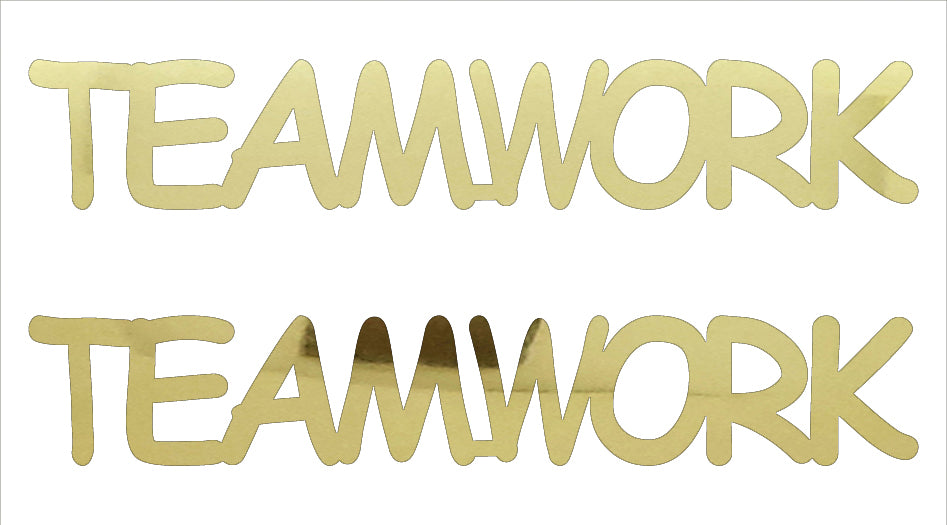 Custom-Buzz Word - TEAMWORK Gold