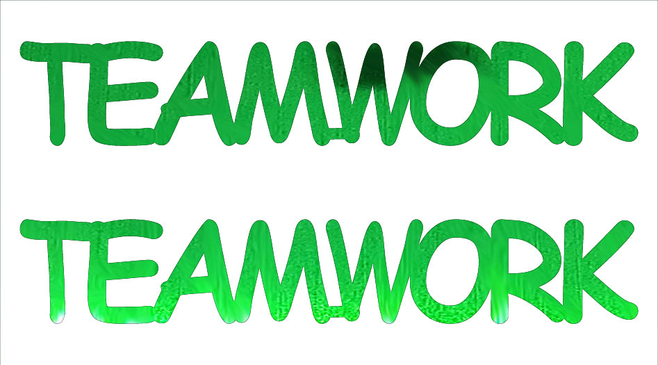 Custom-Buzz Word - TEAMWORK Green