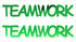 Custom-Buzz Word - TEAMWORK Green