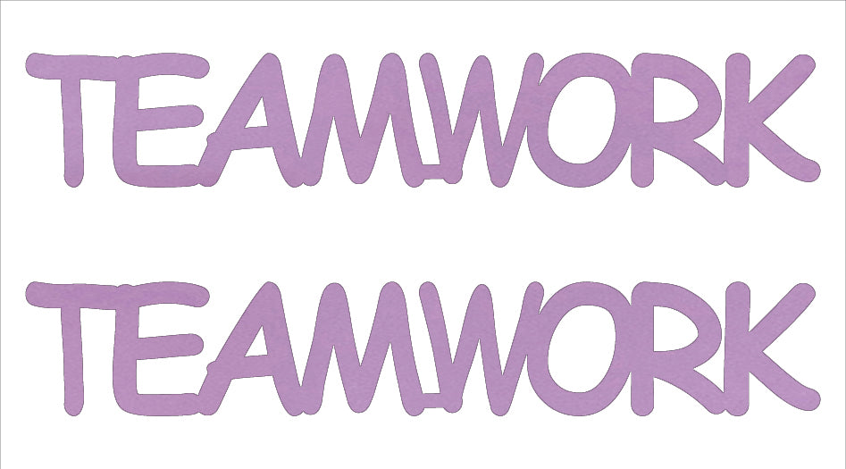 Custom-Buzz Word - TEAMWORK Pink