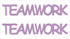 Custom-Buzz Word - TEAMWORK Pink