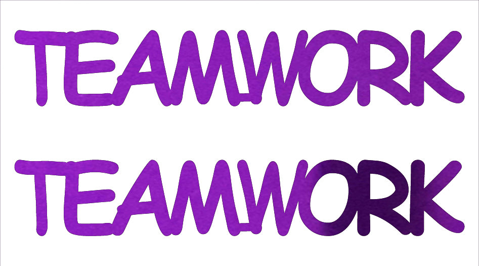 Custom-Buzz Word - TEAMWORK Purple