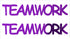 Custom-Buzz Word - TEAMWORK Purple