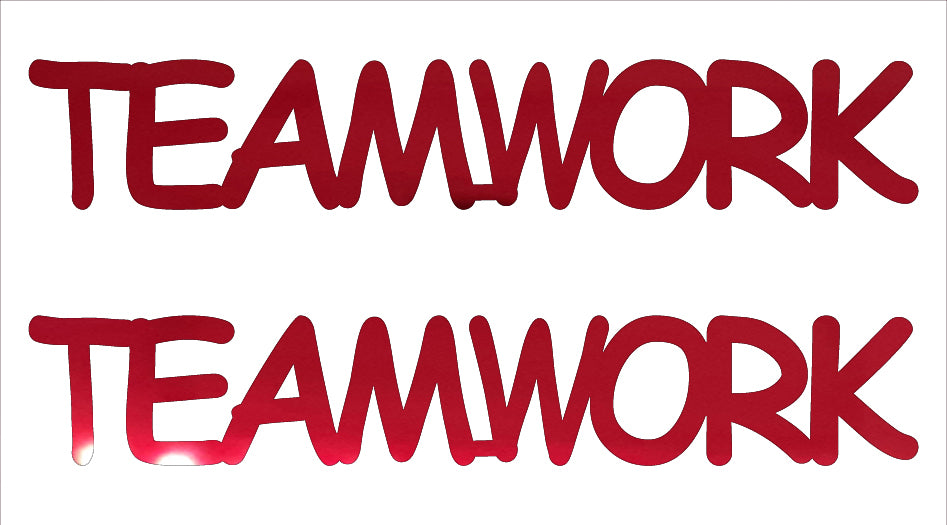 Custom-Buzz Word - TEAMWORK Red