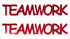 Custom-Buzz Word - TEAMWORK Red