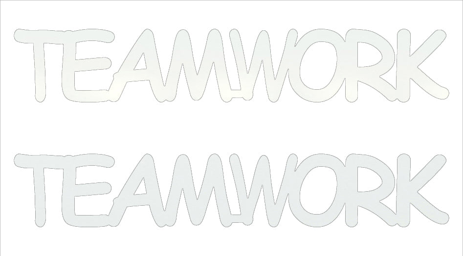 Custom-Buzz Word - TEAMWORK White