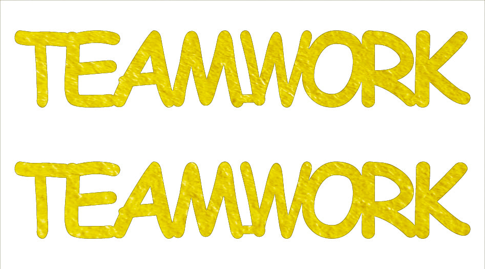 Custom-Buzz Word - TEAMWORK Yellow Paper