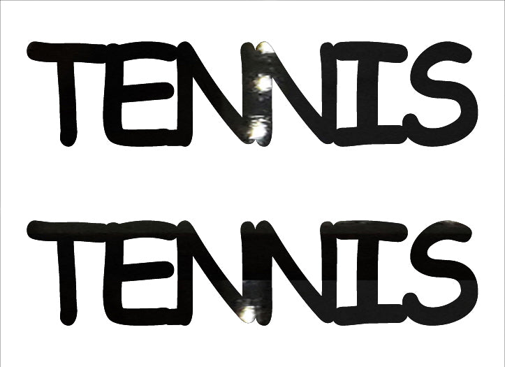 Custom-Buzz Word - TENNIS Black