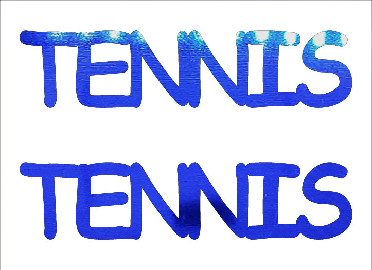 Custom-Buzz Word - TENNIS Blue Royal