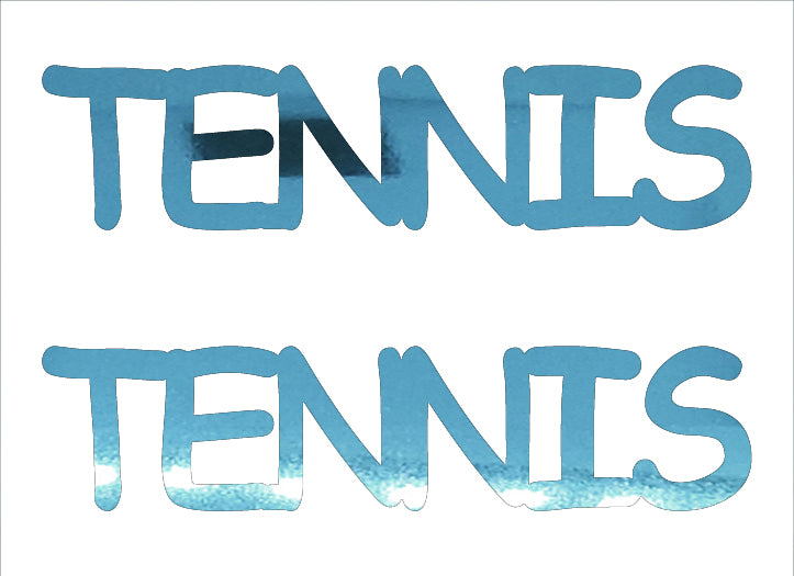 Custom-Buzz Word - TENNIS Blue Sky