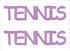 Custom-Buzz Word - TENNIS Pink