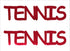 Custom-Buzz Word - TENNIS Red