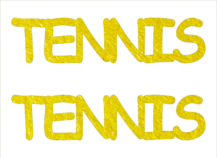 Custom-Buzz Word - TENNIS Yellow Paper