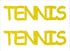 Custom-Buzz Word - TENNIS Yellow Paper