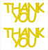 Custom-Buzz Word - THANK YOU Yellow Paper