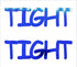 Custom-Buzz Word - TIGHT Blue Royal