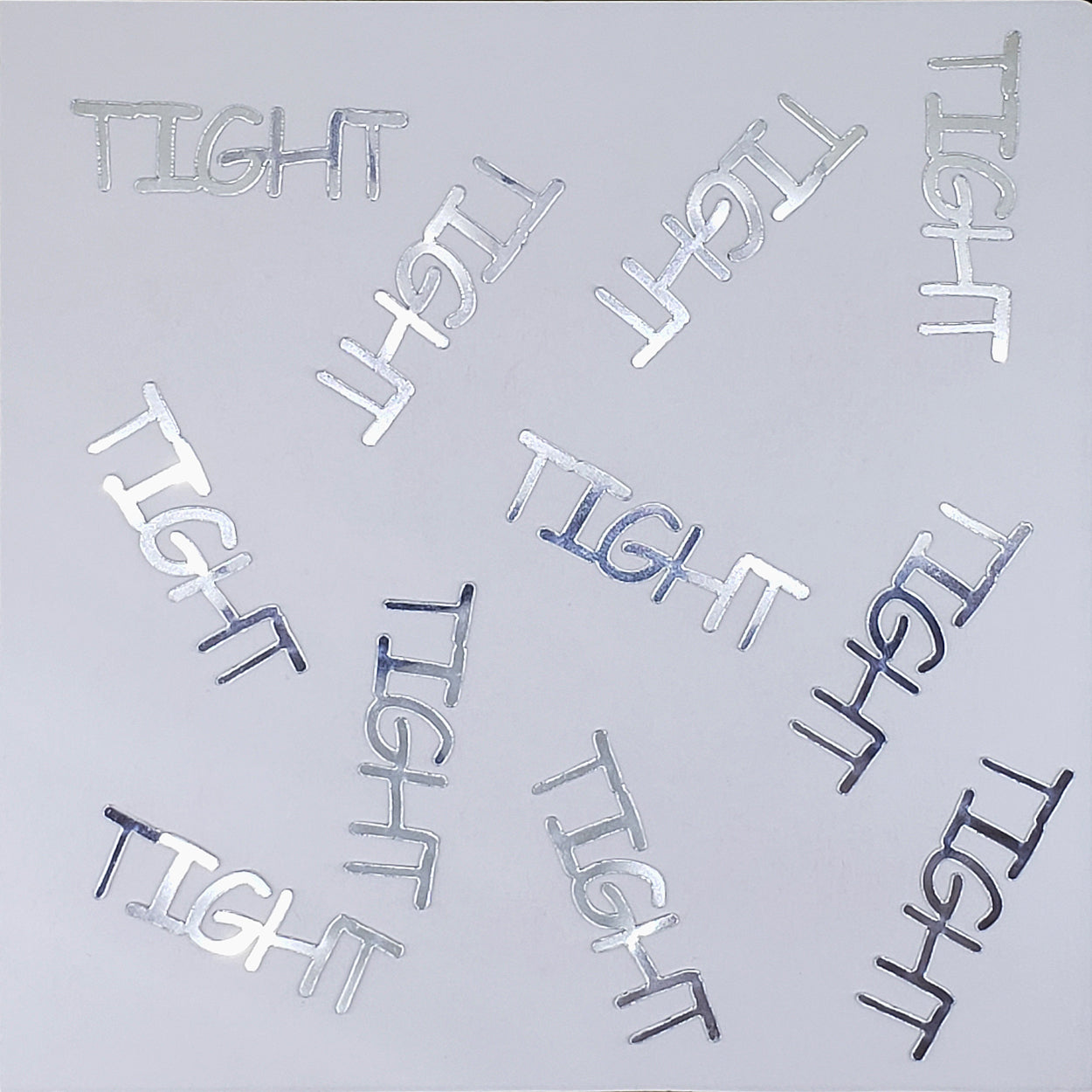 Custom-Buzz Word - TIGHT Silver