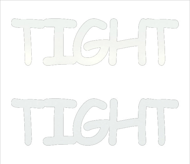 Custom-Buzz Word - TIGHT White