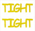 Custom-Buzz Word - TIGHT Yellow Paper