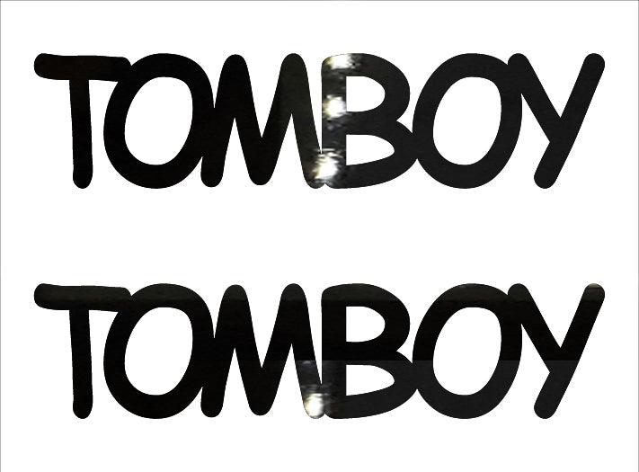 Custom-Buzz Word - TOMBOY Black