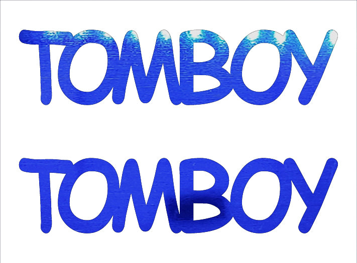 Custom-Buzz Word - TOMBOY Blue Royal