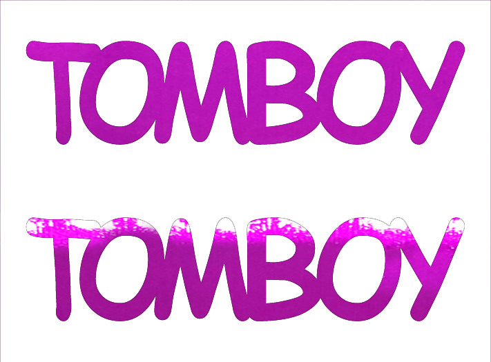 Custom-Buzz Word - TOMBOY Fuchsia