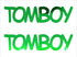 Custom-Buzz Word - TOMBOY Green