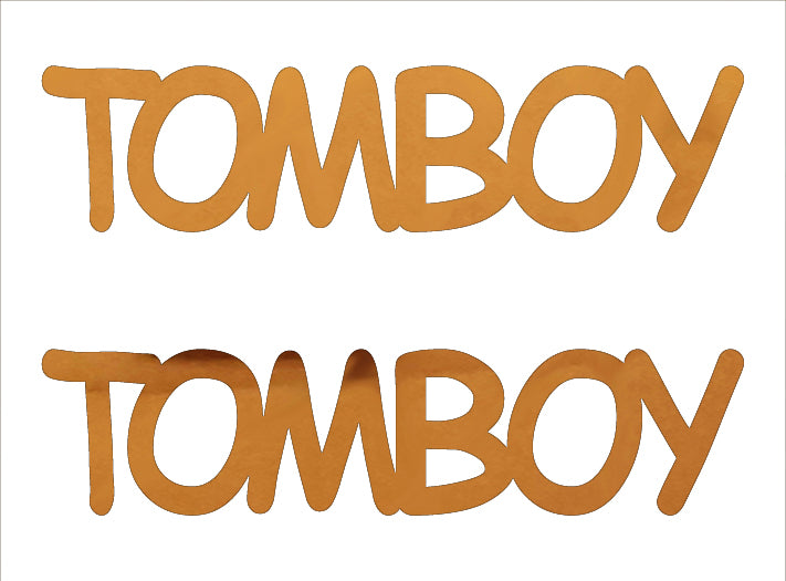 Custom-Buzz Word - TOMBOY Orange