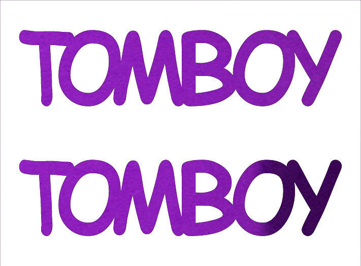 Custom-Buzz Word - TOMBOY Purple