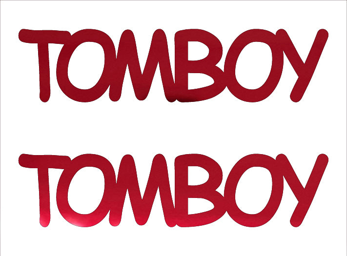 Custom-Buzz Word - TOMBOY Red