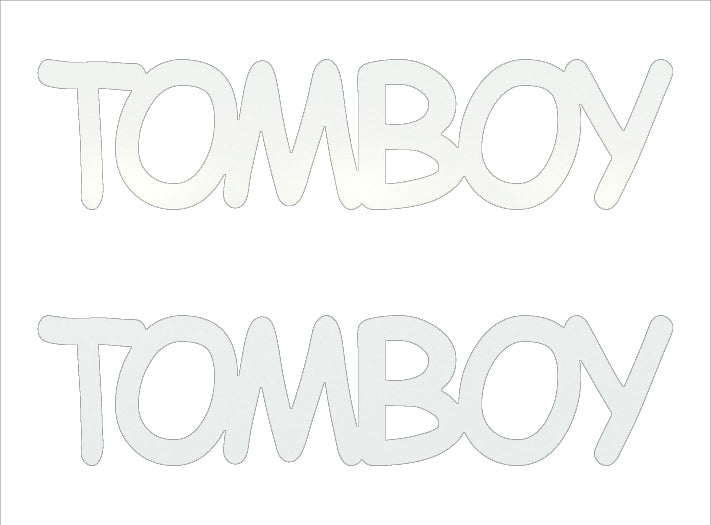 Custom-Buzz Word - TOMBOY White