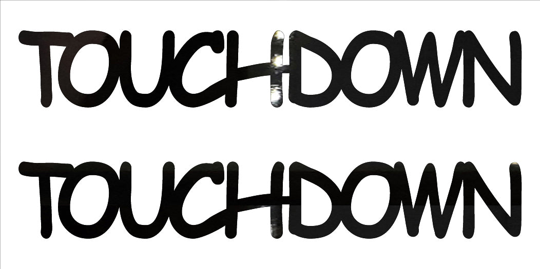 Custom-Buzz Word - TOUCH DOWN Black