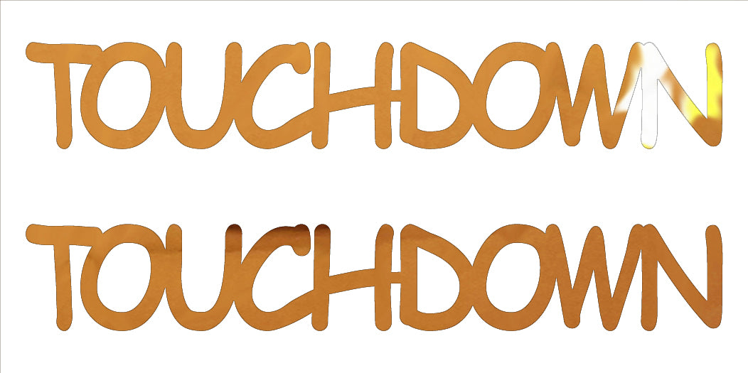 Custom-Buzz Word - TOUCH DOWN Orange