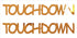 Custom-Buzz Word - TOUCH DOWN Orange