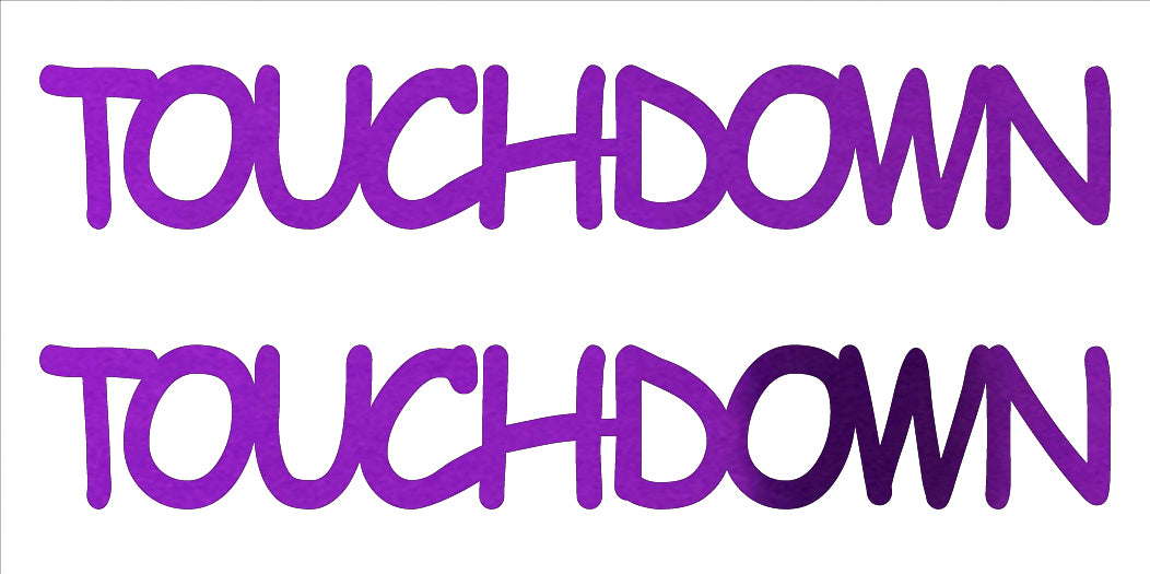 Custom-Buzz Word - TOUCH DOWN Purple