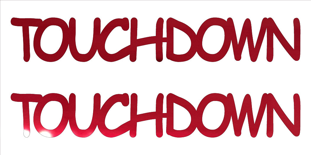 Custom-Buzz Word - TOUCH DOWN Red