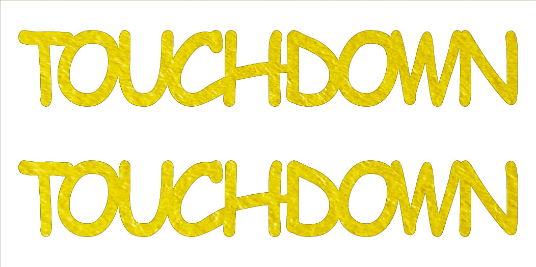 Custom-Buzz Word - TOUCH DOWN Yellow Paper