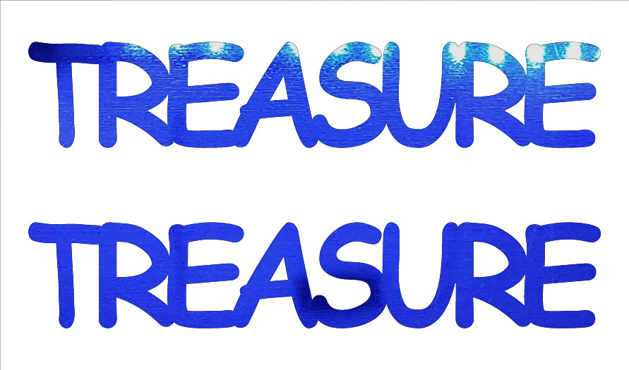 Custom-Buzz Word - TREASURE Blue Royal