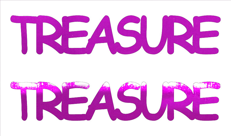 Custom-Buzz Word - TREASURE Fuchsia